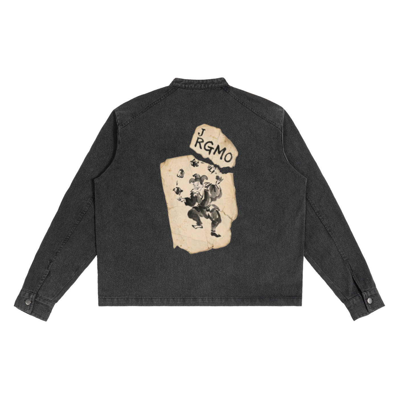 Black Denim Jacket "taikomochi"